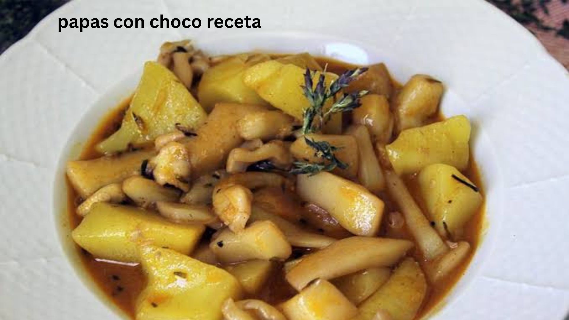 Papas con Choco Receta